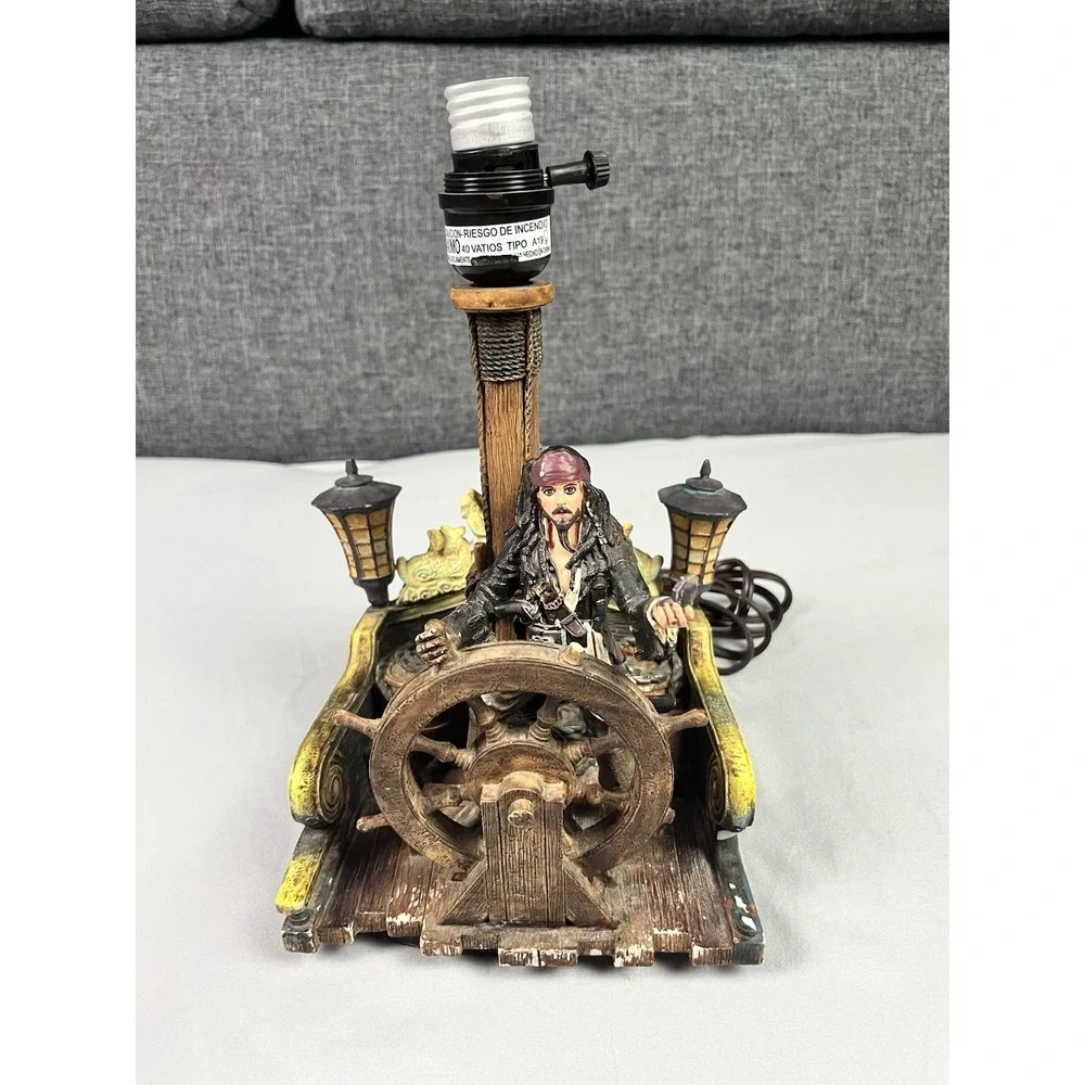 DISNEY PIRATES OF THE CARIBBEAN JACK SPARROW TABLE LAMP 2007 HAMPTON BAY RARE